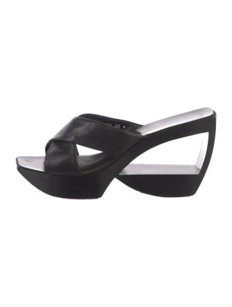 Robert Clergerie Leather Slides