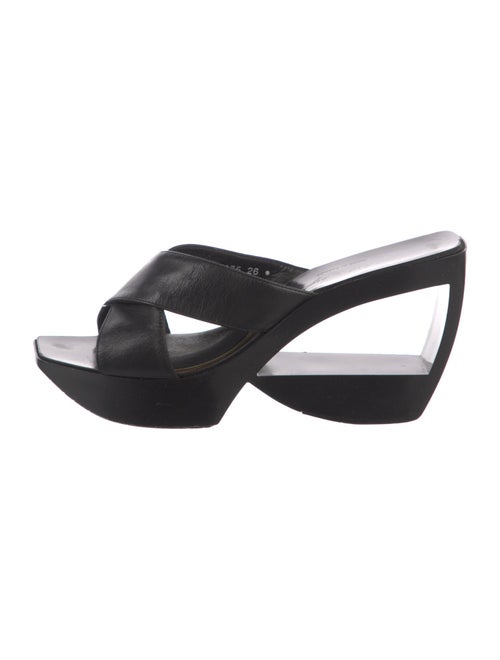 Robert Clergerie Leather Slides