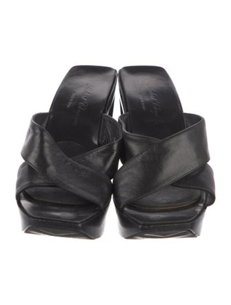 Robert Clergerie Leather Slides