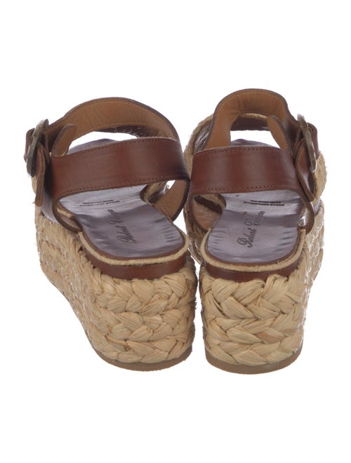 Robert Clergerie Raffia Colorblock Pattern Espadrilles