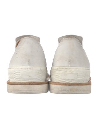 Robert Clergerie Leather Fringe Trim Accent Oxfords