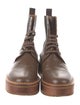 Robert Clergerie Leather Combat Boots