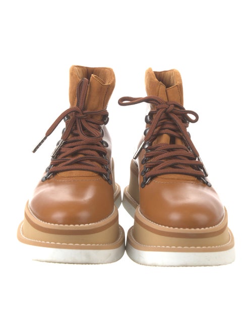 Robert Clergerie Leather Lace-Up Boots