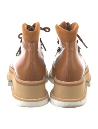 Robert Clergerie Leather Lace-Up Boots
