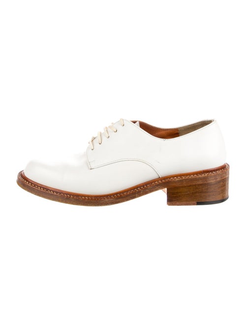 Robert Clergerie Leather Whipstitch Trim Oxfords