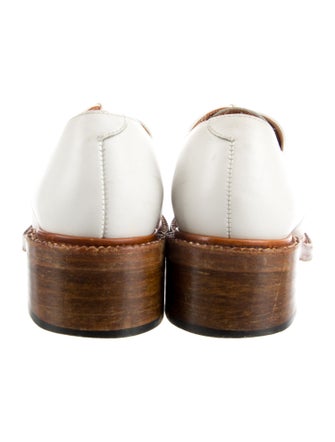 Robert Clergerie Leather Whipstitch Trim Oxfords