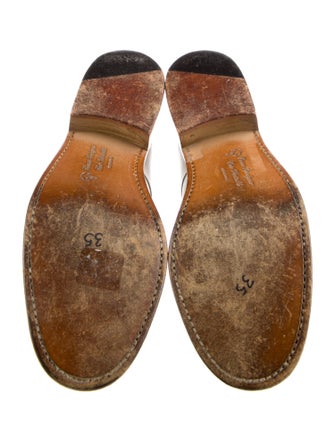 Robert Clergerie Leather Whipstitch Trim Oxfords