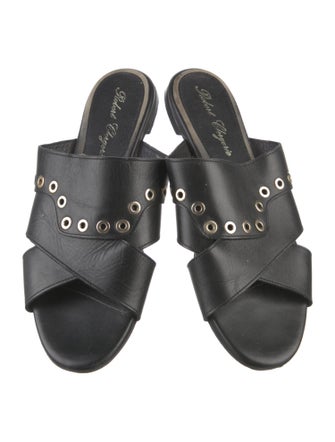 Robert Clergerie Leather Slides
