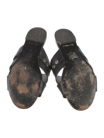 Robert Clergerie Leather Slides