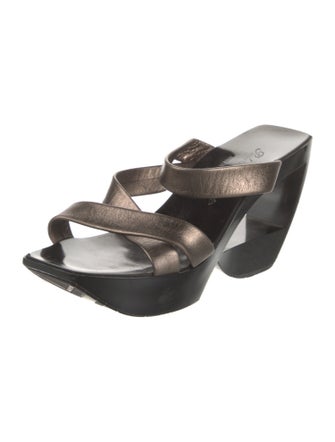 Robert Clergerie Leather Slides