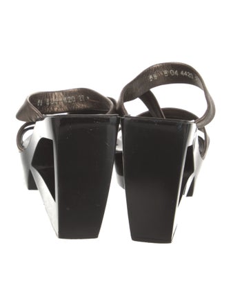 Robert Clergerie Leather Slides