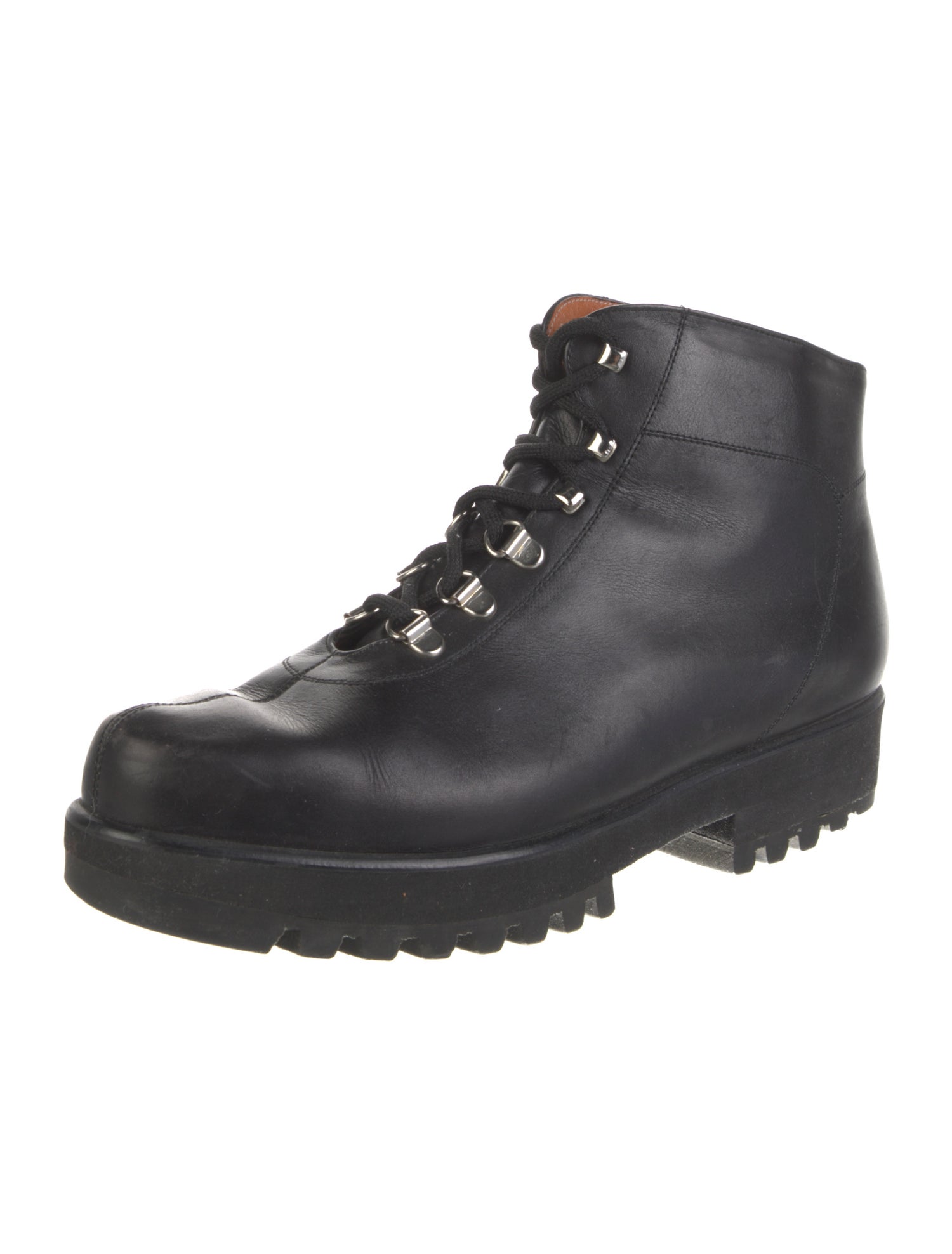 Robert Clergerie Leather Combat Boots