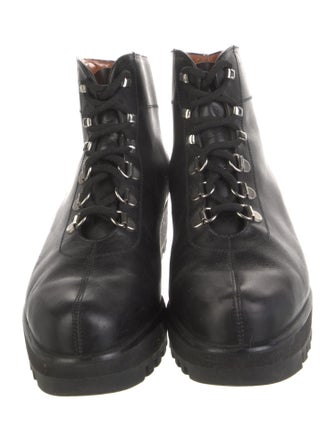 Robert Clergerie Leather Combat Boots