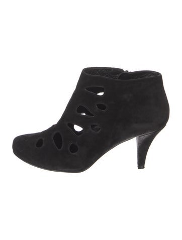 Robert Clergerie Boots Suede Leather Trim Embellishment Lace-Up 8