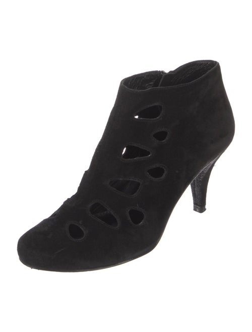 Robert Clergerie Suede Leather Trim Embellishment Lace-Up Boots