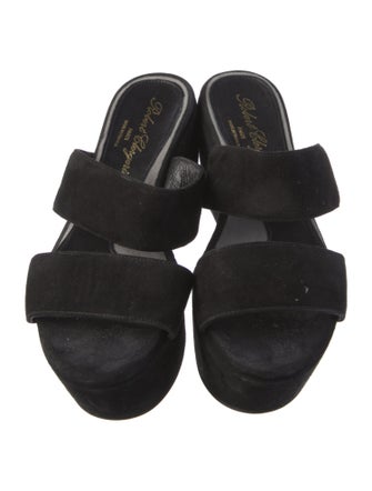 Robert Clergerie Suede Slides