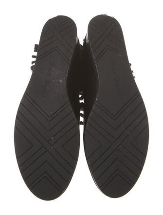 Robert Clergerie Suede Fringe Trim Accent Lace-Up Boots