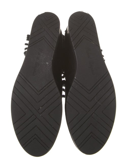 Robert Clergerie Suede Fringe Trim Accent Lace-Up Boots