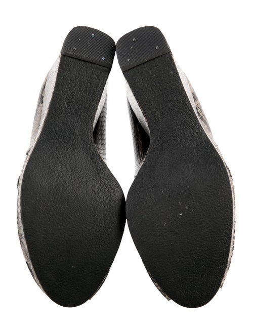 Robert Clergerie Snakeskin Animal Print Pumps