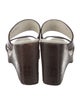 Robert Clergerie Embossed Leather Slides