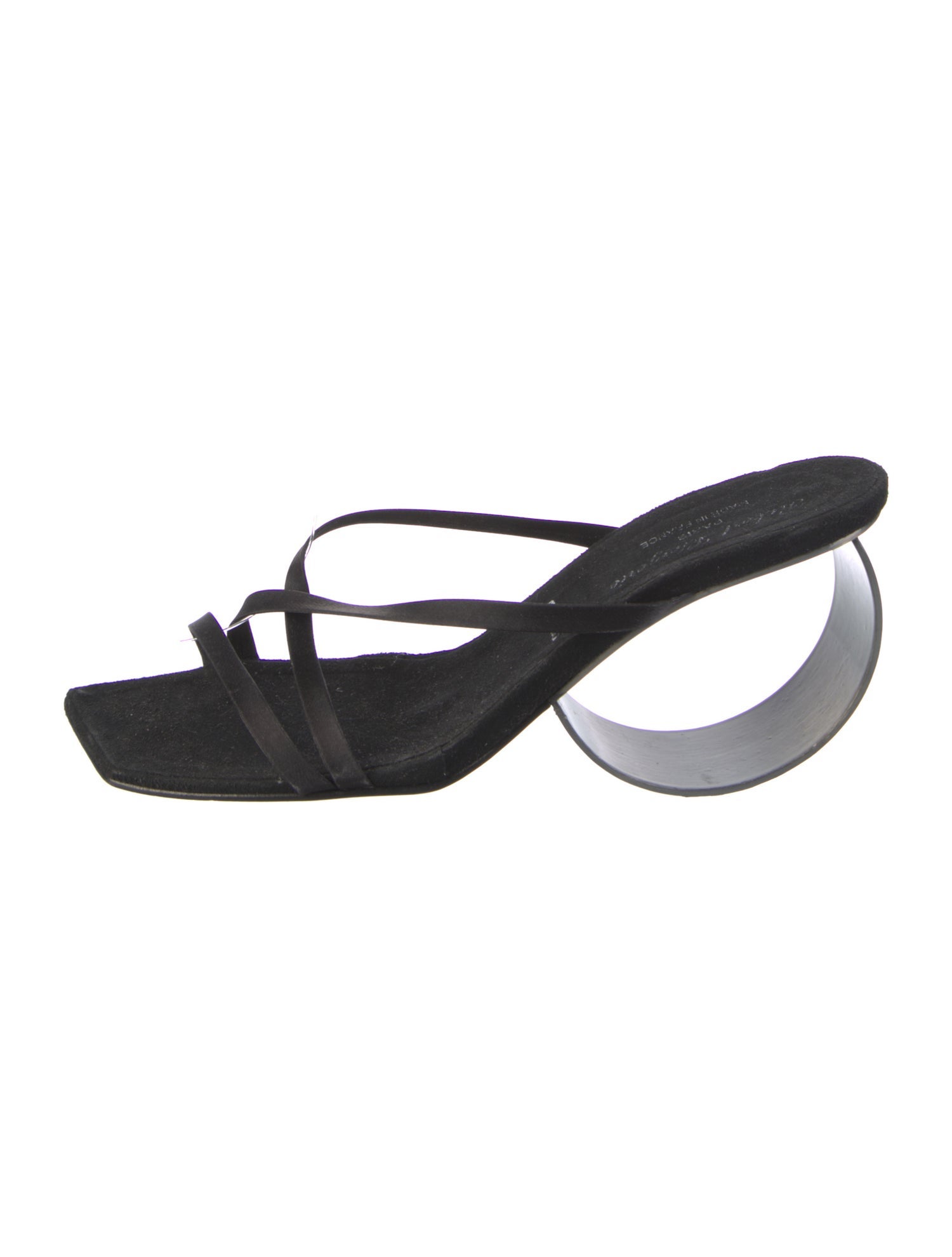 Robert Clergerie Suede Cutout Accent Slides