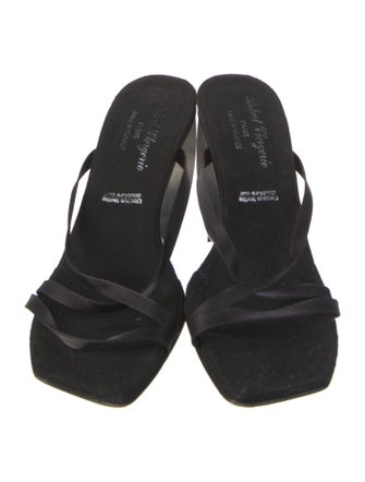 Robert Clergerie Suede Cutout Accent Slides