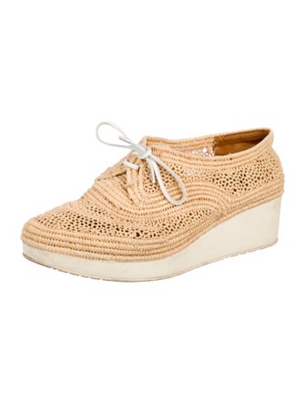 Robert Clergerie Straw Pumps