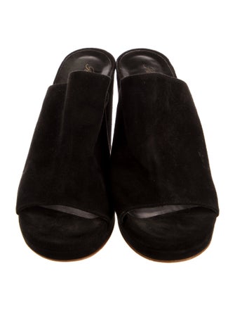 Robert Clergerie Suede Slides