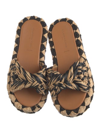 Robert Clergerie Ostrich Printed Slides