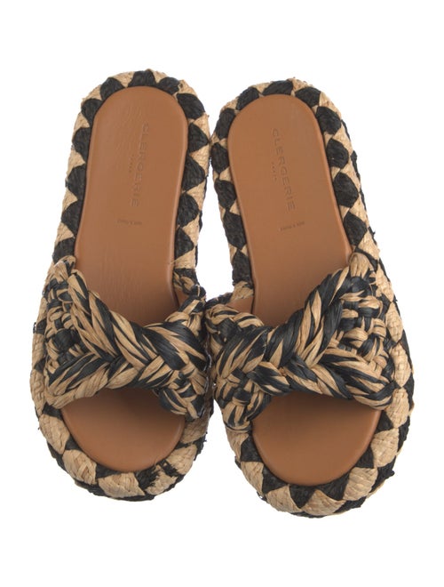 Robert Clergerie Ostrich Printed Slides