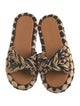 Robert Clergerie Ostrich Printed Slides