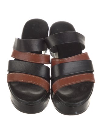 Robert Clergerie Leather Slides