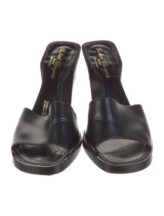 Robert Clergerie Leather Slides