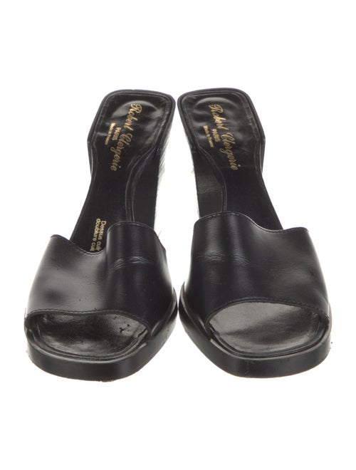 Robert Clergerie Leather Slides