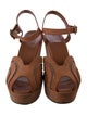 Robert Clergerie Suede Mesh Accents Sandals
