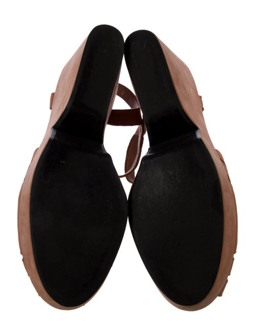 Robert Clergerie Suede Mesh Accents Sandals