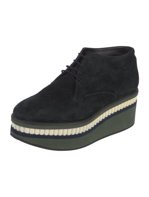 Robert Clergerie Suede Wedge Sneakers