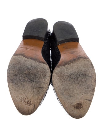 Robert Clergerie Snakeskin Mules