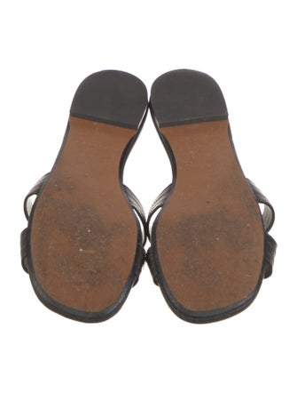 Robert Clergerie Leather Slides