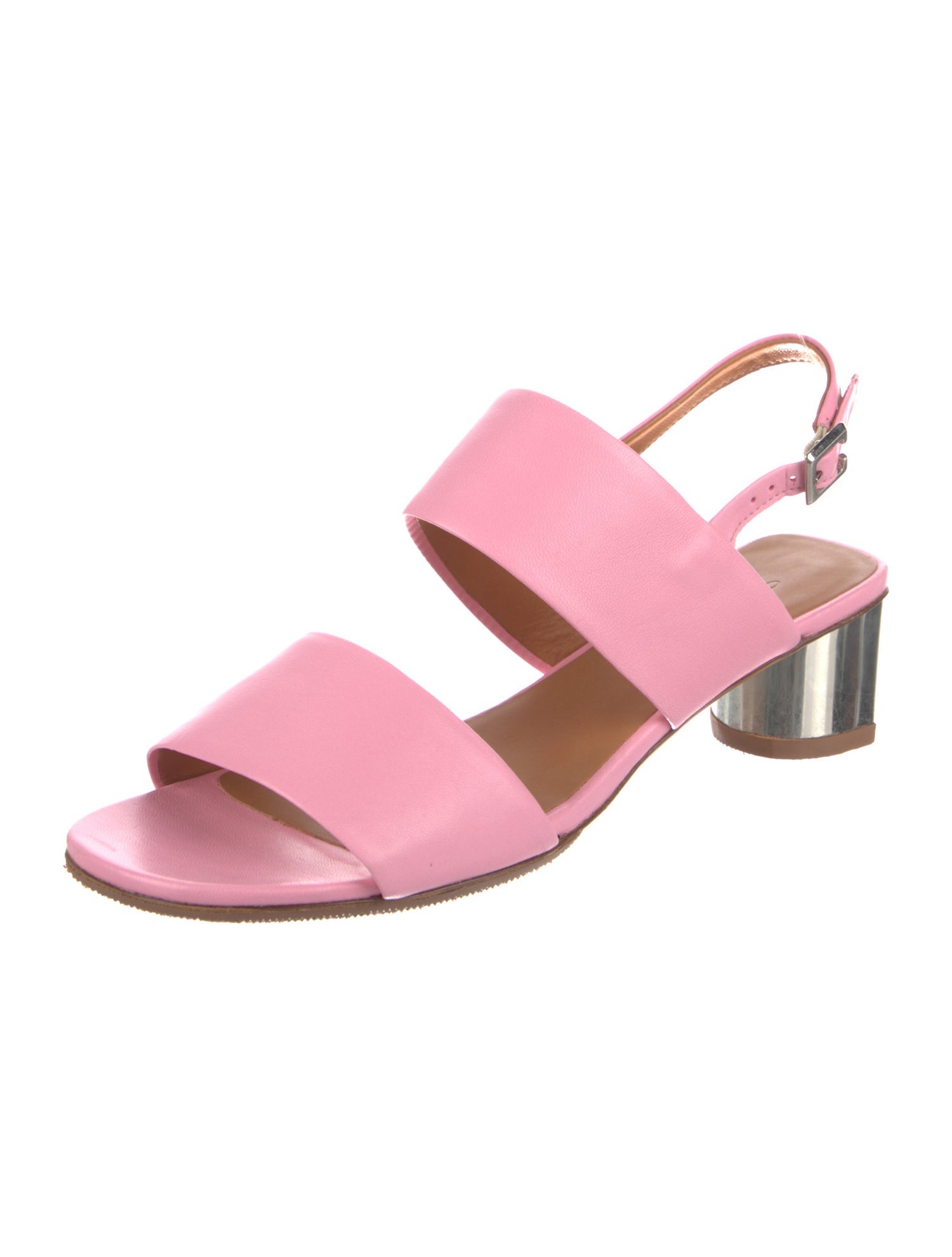 Robert Clergerie Leather Slingback Sandals