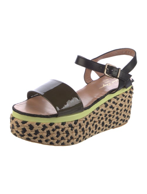 Robert Clergerie Straw Printed Espadrilles