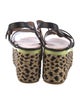 Robert Clergerie Straw Printed Espadrilles