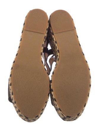 Robert Clergerie Straw Printed Espadrilles