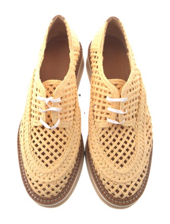 Robert Clergerie Raffia Oxfords