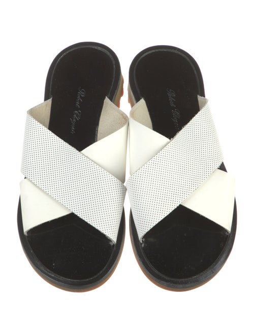 Robert Clergerie Leather Slides