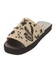 Robert Clergerie Raffia Printed Slides