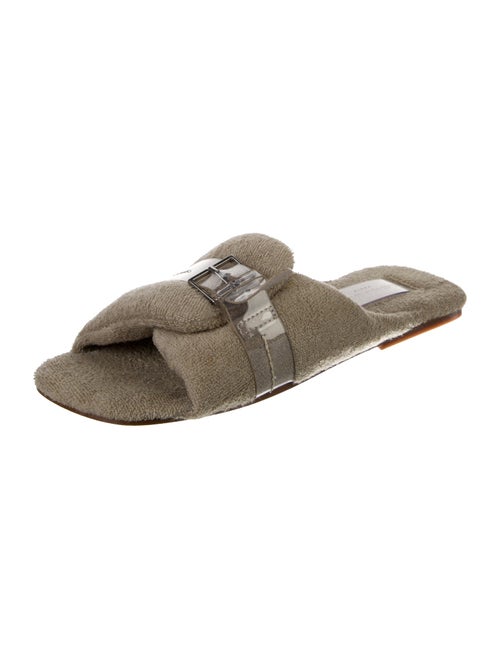 Robert Clergerie terry cloth flat sandals