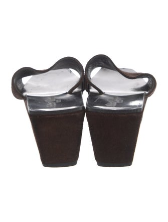 Robert Clergerie Suede Slides