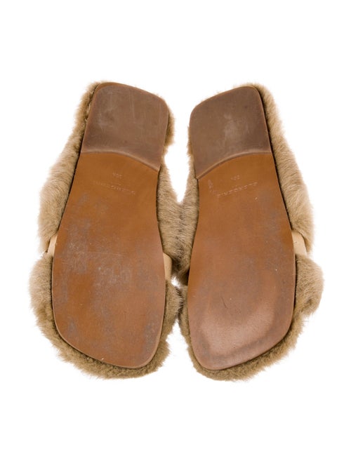 Robert Clergerie Faux Fur Slides