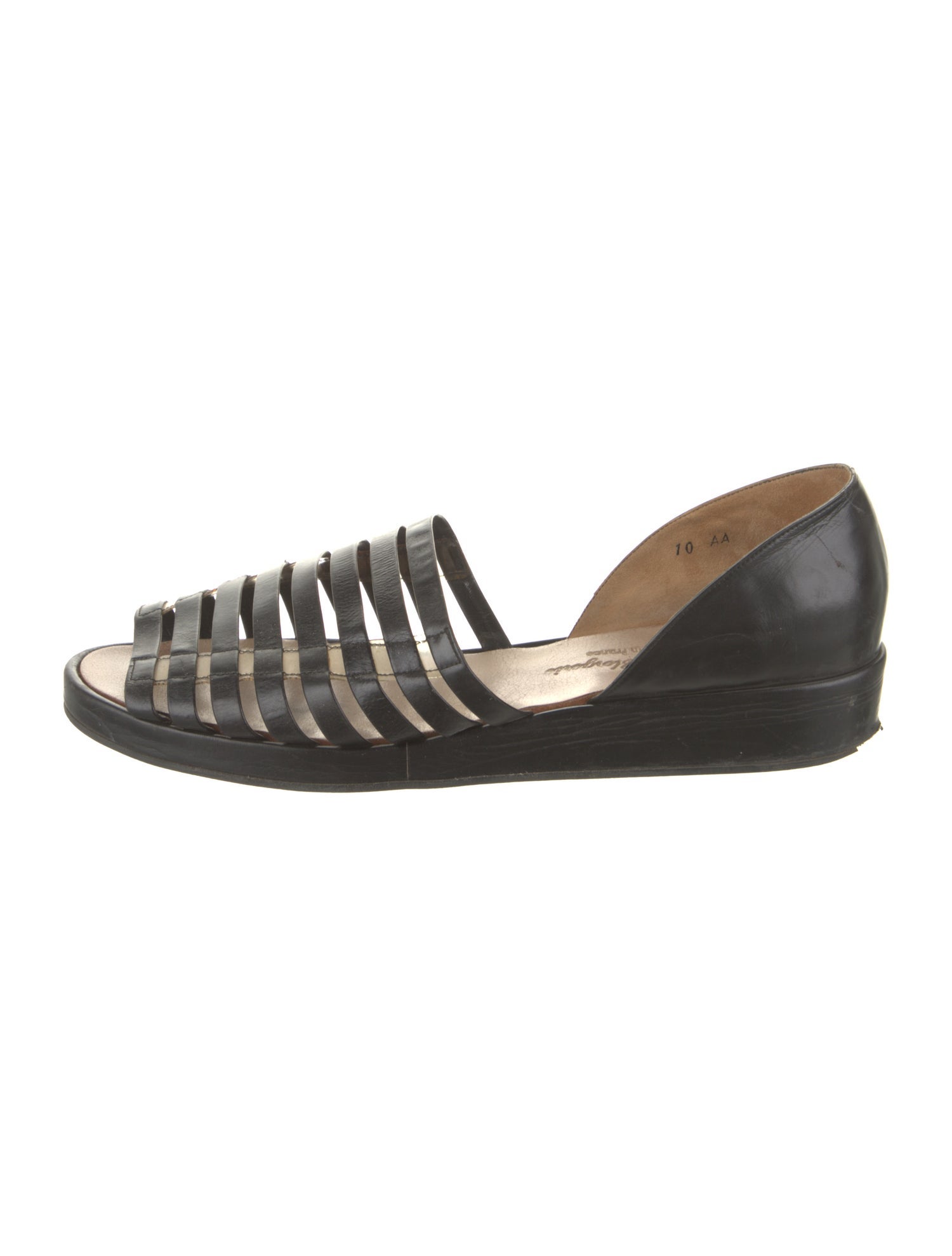 Robert Clergerie Leather D'Orsay Flats
